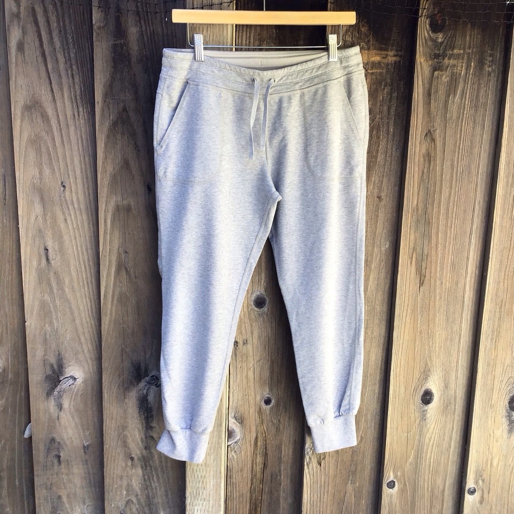 Patagonia Ahnya Joggers Women's Small Gray Organic Cotton Sweatpants Lounge Pant